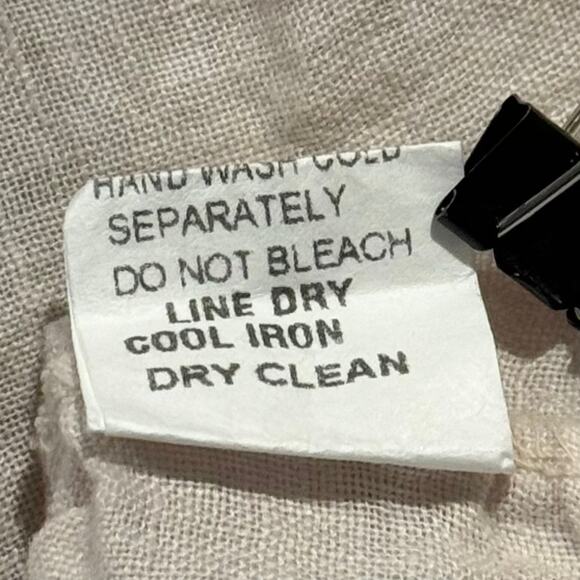 Guisy Top Linen Minimalist Lagenlook Boxy Casual Neutral Capsule Italy Medium - Picture 4 of 6